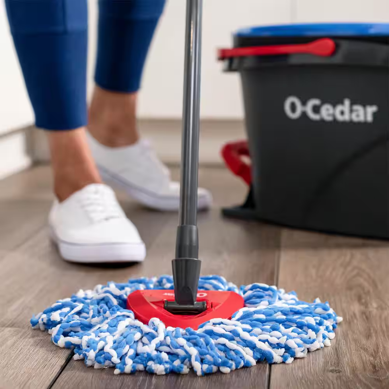 O-Cedar Easywring Rinseclean Microfiber Spin Mop & Bucket Floor Cleaning System,