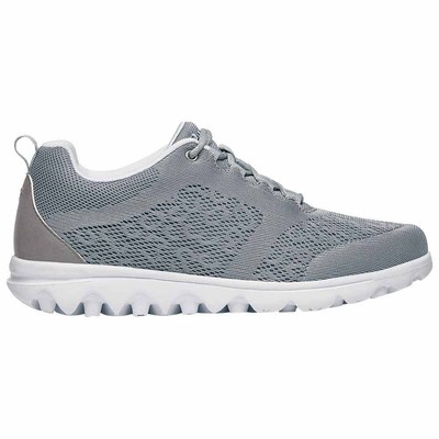 

Propet Travelactiv Walking Womens Grey Sneakers Athletic Shoes W5102-SIL, Propet Travelactiv Walking