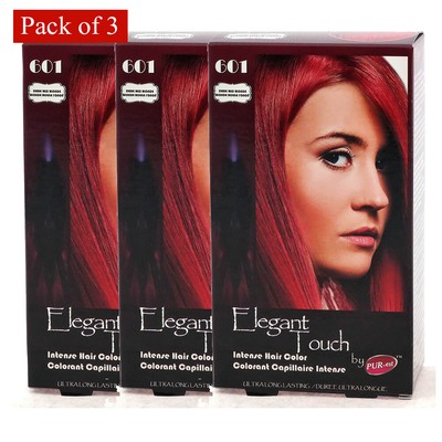 Hair Color Dark Red Blond 601 Elegant Touch By Purest (Pack Of 3)