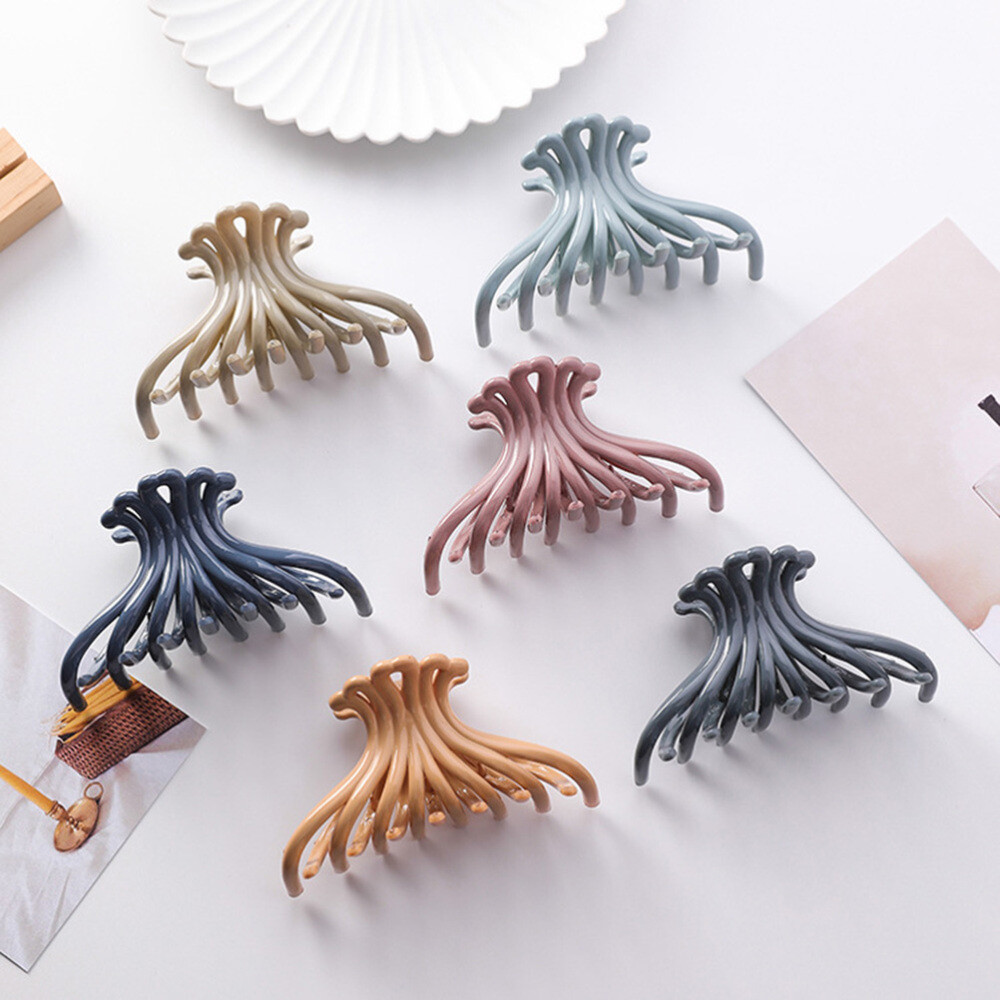 6PC Hair Claws Small Fresh Decorative Acrylic Hair Claw Pins | eBay