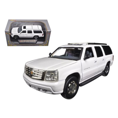 2004 Cadillac Escalade ESV Pearl White 1/32 Diecast Car Model by Signature Model