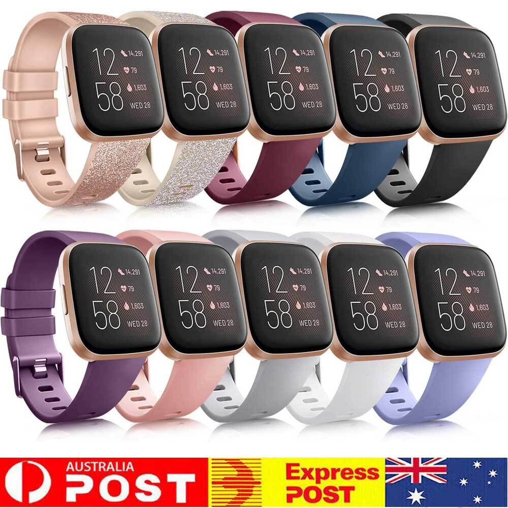 Fitbit Versa 3 4 Sense 2 Watch Strap Replacement Soft Silicone Sports Wrist Band