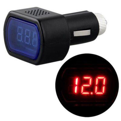 1pc Digital LED Car-Cigarette Lighter Volt Voltage Gauge Meter Monitor 24V 12V,