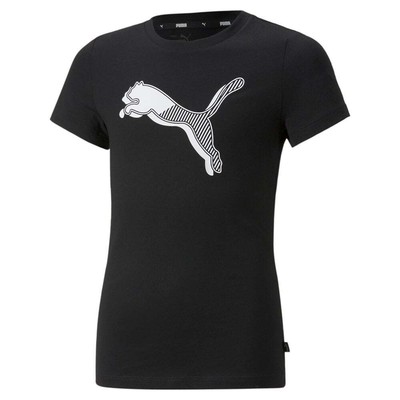 

Футболка Puma Power Graphic с круглым вырезом и короткими рукавами для девочек, размер , повседневные топы, Черный, Puma Power Graphic Crew Neck Short Sleeve TShirt Youth