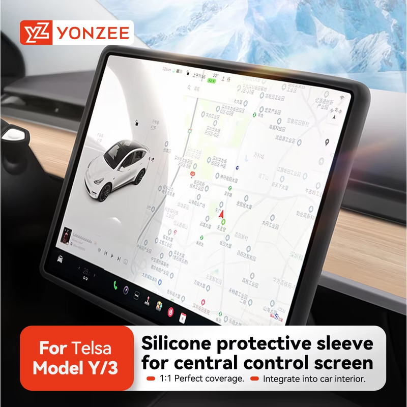 For Tesla Model 3 Y Highland Juniper 2025 Silicone Protective Trim Internal rear