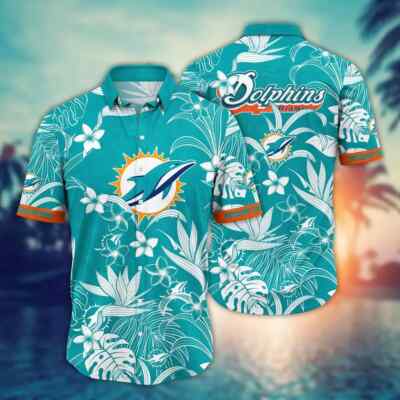 Miami Dolphins NFL Hawaiian Shirt Sunlit Aloha Shirt