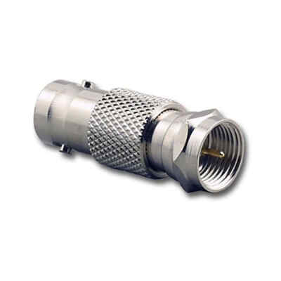 BNC Female Jack to F-Type Male Plug Coax Coaxial Adapter Radio Connector RG59/6
