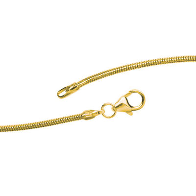 ECHTSCHMUCK SCHLANGENKETTE 585 ECHT GELBGOLD 45 CM ANHÄNGERKETTE HALSKETTE 14 KARAT MASSIV