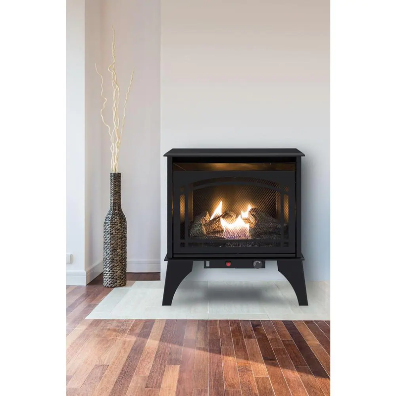 23.5 In. Compact 20,000 BTU Vent-Free Dual Fuel Gas Stove
