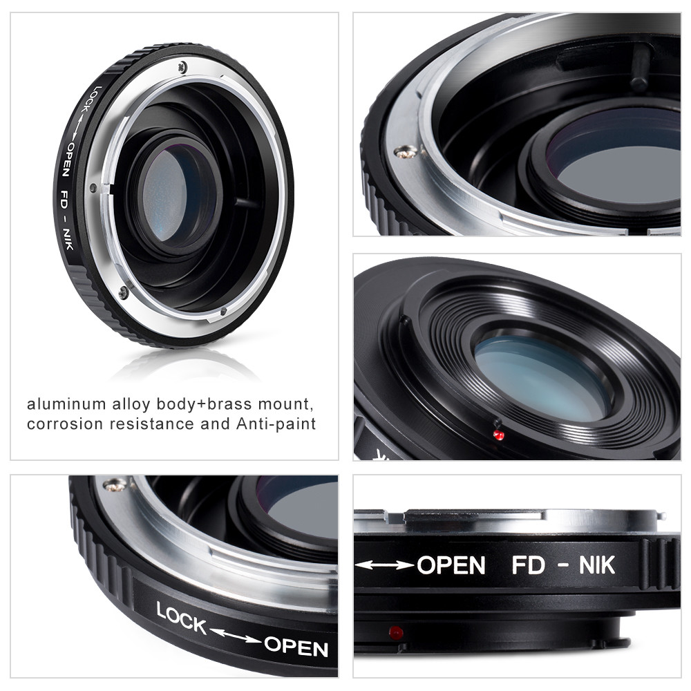 K&F Concept adapter with glass for Canon FD mount lens to Nikon F camera as D300 eBay
