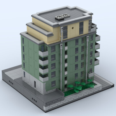 ZITIANYOUBUILD Apartment House avec 8 Floors Modular Building 2291 pièces MOC