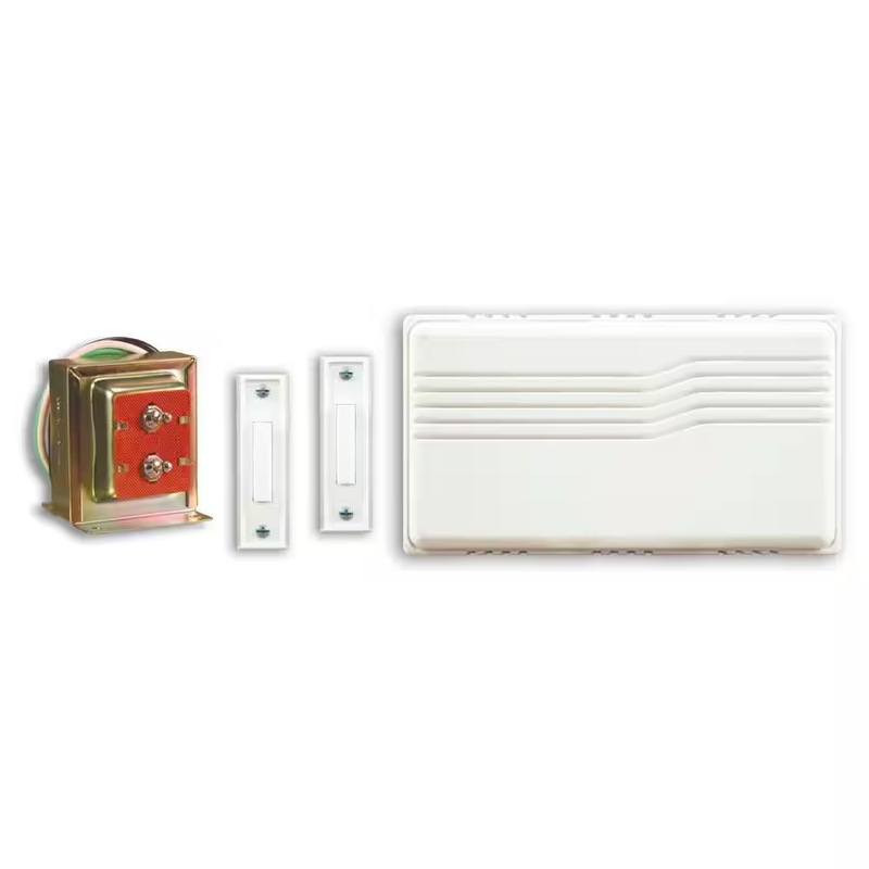 Defiant Wired Contractor Doorbell Kit with 2 Wired Push Butt