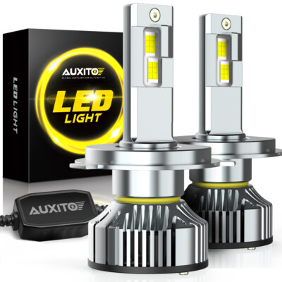 AUXITO H4 9003 LED Headlight Bulbs Hi Low Beam Conversion Kit 6500K White Canbus