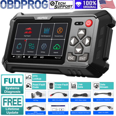Motorcycle Diagnostic Scanner OBD2 Scan Tool for BRP INDIAN POLARIS VICTORY ATV 