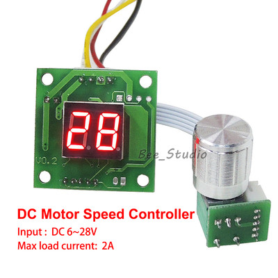 Digital LED Display DC 6V 9V 12V 24V 2A Motor Pump PWM Speed Controls Regulator