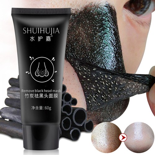 black charcoal mask