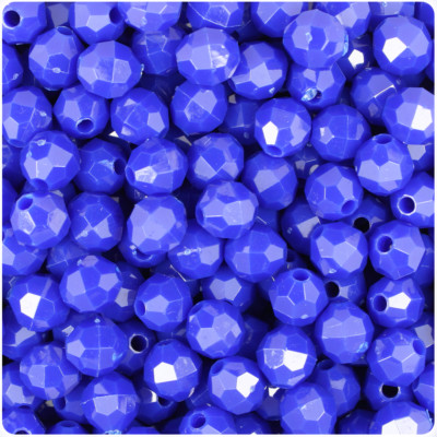 BeadTin Opaque 8mm Faceted Round Craft Beads (450pcs) - Color choice
