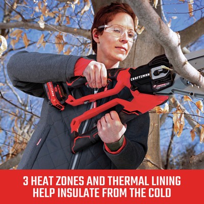 Pre-owned Craftsman Cmxcgraj11gd1-2x 20v Women's Hybrid Heated Jacket (2 Ah) -2xl, Blk In Black