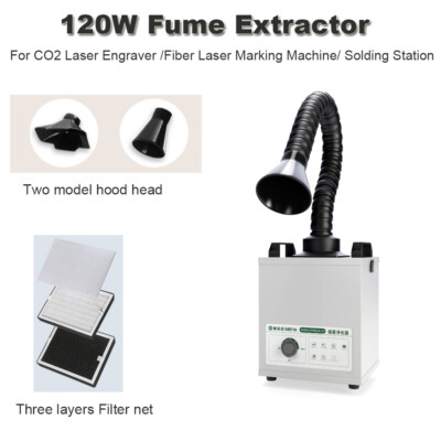 60W JPT M7 Mopa 300mm Fiber Laser Marking Machine Color Marking & Fume Extractor