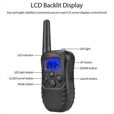 WOLFWILL Rechargeable Training Collar 330 Yards Remote Pet Dog with Beep / Vibra