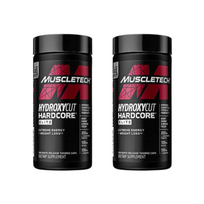 Hydroxycut Hardcore Elite - 100 Rapid-Release Thermo Caps  [2 PACK]