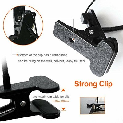 Reading Light/Led Clip On Light/Light Color Changeable, USB Rechargeable, Eye -