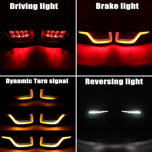 Pair Smoked LED Tail Light Lamp Brake For Land Range Rover Sport 2014 2015-2021