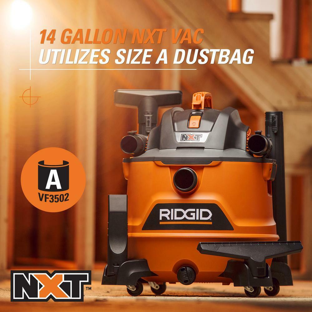 RIDGID Wet Dry Vac Car Auto Detail Kit 14 Gal. Work Shop Vacuum Garage Home New