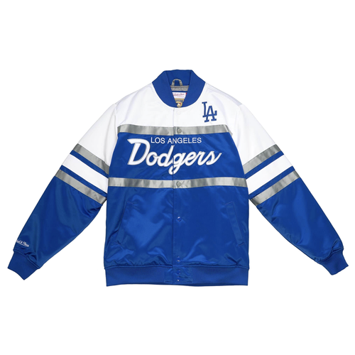 

Mitchell - Ness Special Script Тяжелая атласная бейсбольная куртка мужская размер  C, Синий, Mitchell - Ness Special Script Heavyweight Satin Baseball Jacket