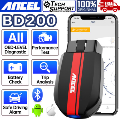 Car OBD2 Code Reader Bluetooth Automotive Scanner Check Engine Fault Diagnostic