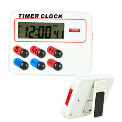 1Pcs Timer Kitchen Cooking Clock 12/24 hours with memory Digital Funcation LCD