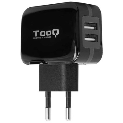 Tooq Ladeadapter Doppelter USB Port 17W Stromadapter Netzteil Schwarz TQWC-1S02