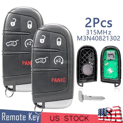 2 5B Remote Control Car Key Fob for Jeep Grand Cherokee 2014 - 2022 M3N-40821302
