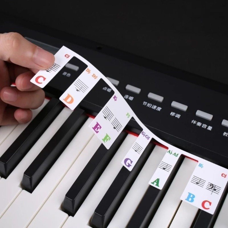 Labels Piano Rake Notes Marker Keyboard Stickers Piano Fingering Accessories