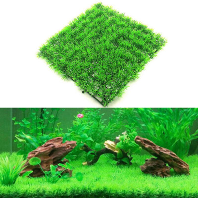 Aquarium Plastic Fish Tank Decor Water Green Grass Carpet Plant SAFE FOR FISH