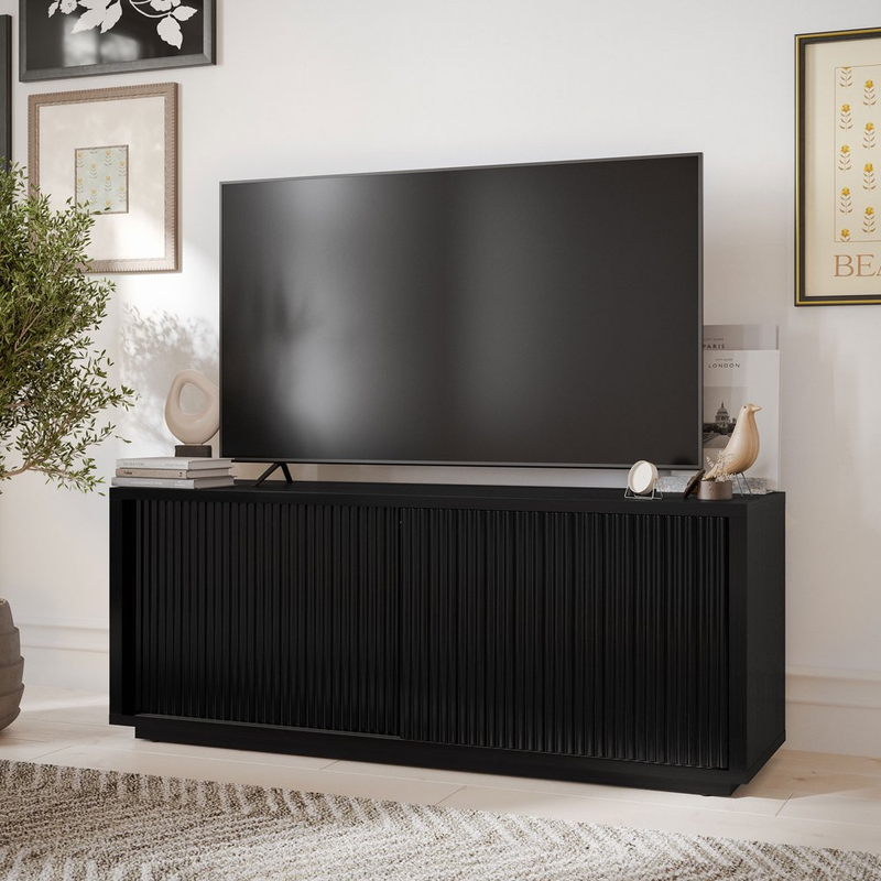 For Tv’s Up To 70” By Drew Barrymore, Rich Black Finish