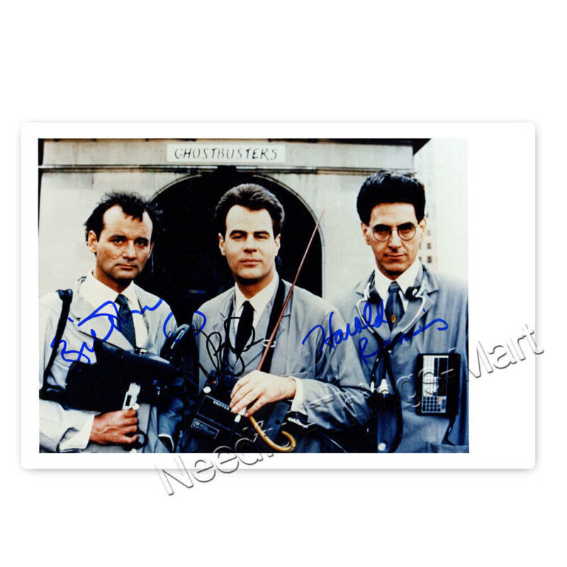 Ghostbusters - Bill Murray, Dan Aykroyd, Harold Ramis - Autogrammfotokarte 