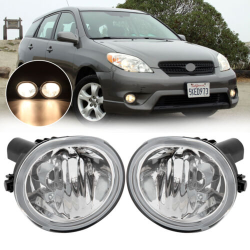 2x Front Fog Lights For 2003-2008 Toyota Matrix/Pontiac Vibe Driving Lamps LH&RH