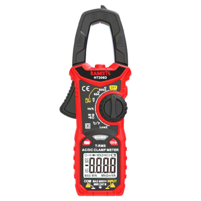 KAIWEETS HT206D Digital Clamp Meter, 6000 Counts NCV Detection Function LowZ LPF