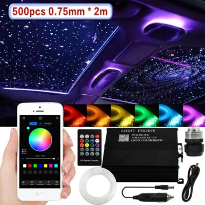 500pc Car Home Headliner Star Light kit Roof Twinkle Ceiling Lights Fiber Optic