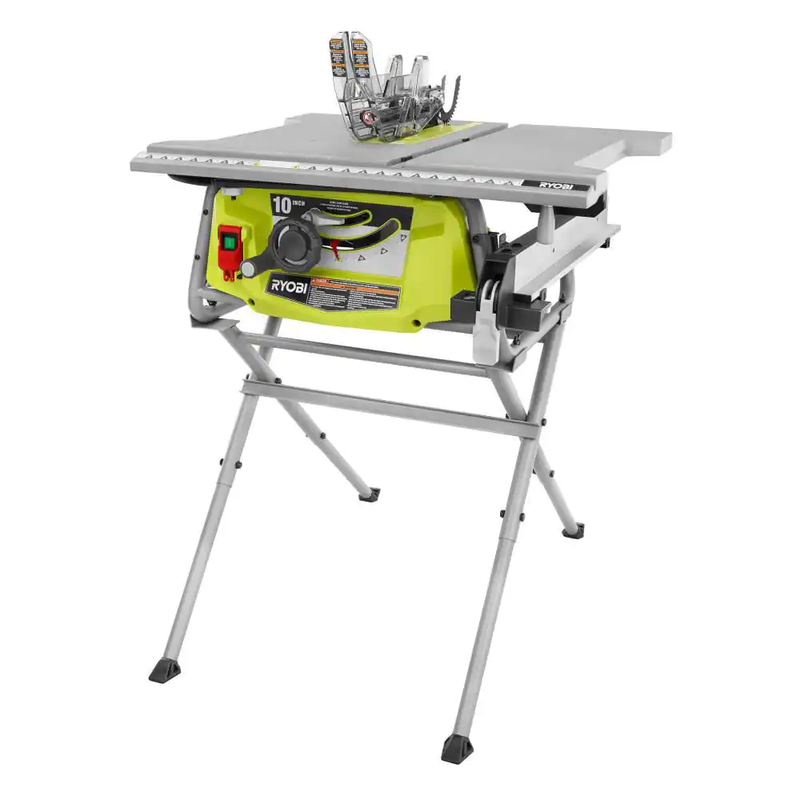 RYOBI 15 Amp 10 in. Table Saw with Folding Stand Power Saws