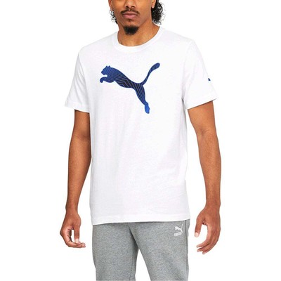 Мужские белые повседневные топы Puma Cat Line Grade Fill Tee Inf 67136002