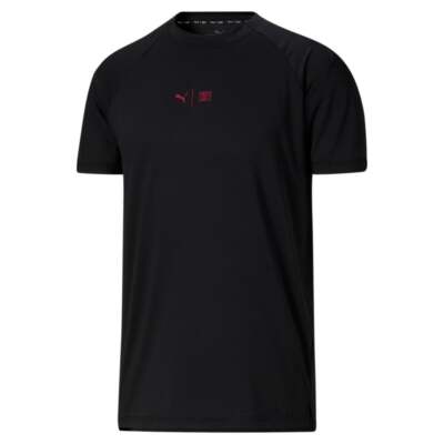 

Puma First Mile X Спортивная футболка с круглым вырезом и коротким рукавом Мужские черные повседневные топы, Черный, Puma First Mile X Crew Neck Short Sleeve Athletic T-Shirt