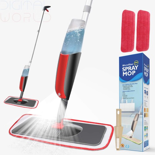 Winpok Spray Mop Floor Cleaning With 2 Reusable And Dust Scraping
