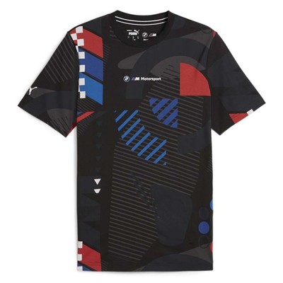 Футболка с круглым вырезом и коротким рукавом Puma Bmw Mms Graphic, мужские повседневные топы размера S, 624