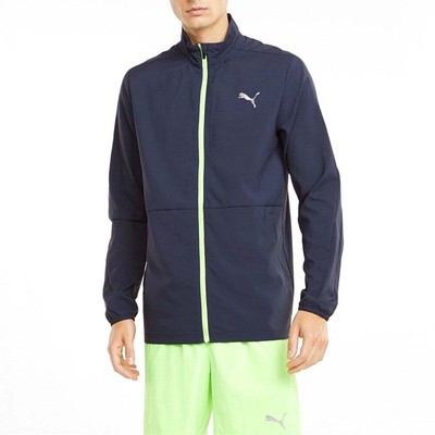 

Мужская синяя повседневная спортивная верхняя одежда Puma Run Favorite Woven Full Zip Jacket 5202, Синий, Puma Run Favorite Woven Full Zip Jacket