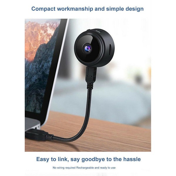 Flexible webcam with simple design on computer monitor.