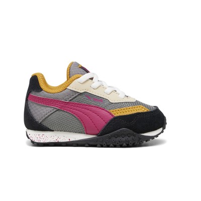 Повседневные кроссовки Puma Blktop Rider Lithium на шнуровке для маленьких девочек, черные, серые