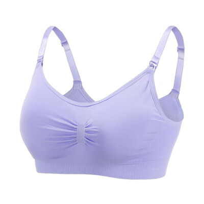 Maternity Nursing Bra Pregnancy Breastfeeding Gathered Underwear Front Open Bra