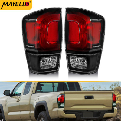 Pair Black Tail Lights For 2016-2021 2022 2023 Toyota Tacoma Left and Right Side